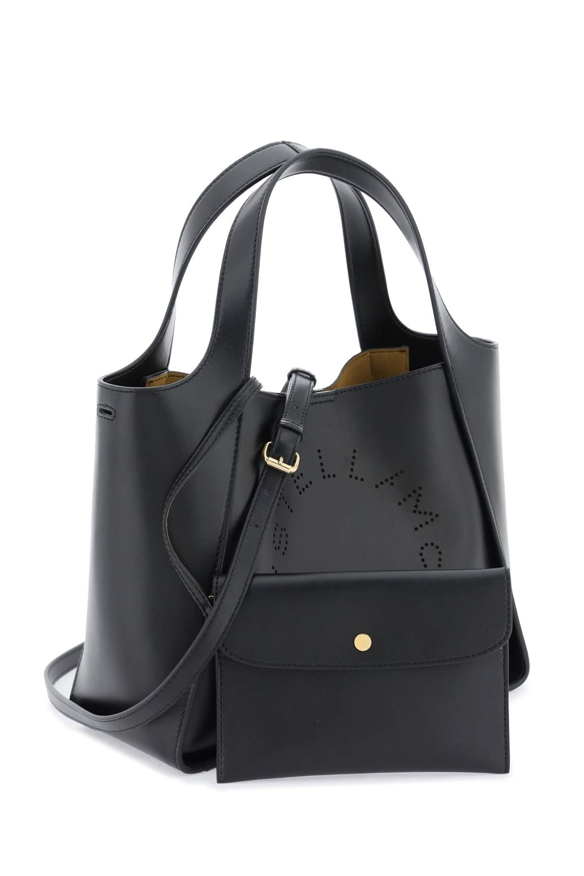 Stella Mccartney Stella Logo Tote Bag Black-Bag-Stella McCartney-os-Urbanheer