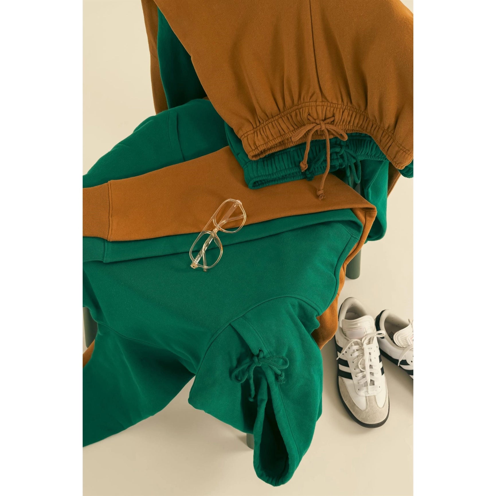 Weekend Chiller Drop Shoulder Oversized Hoodie - Green-Clothing - Women-Street 360-Green-S-Urbanheer