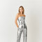 Johanna Faux Leather Metallic Bandeau Top-TOP-Amy Lynn-M-SILVER-Urbanheer