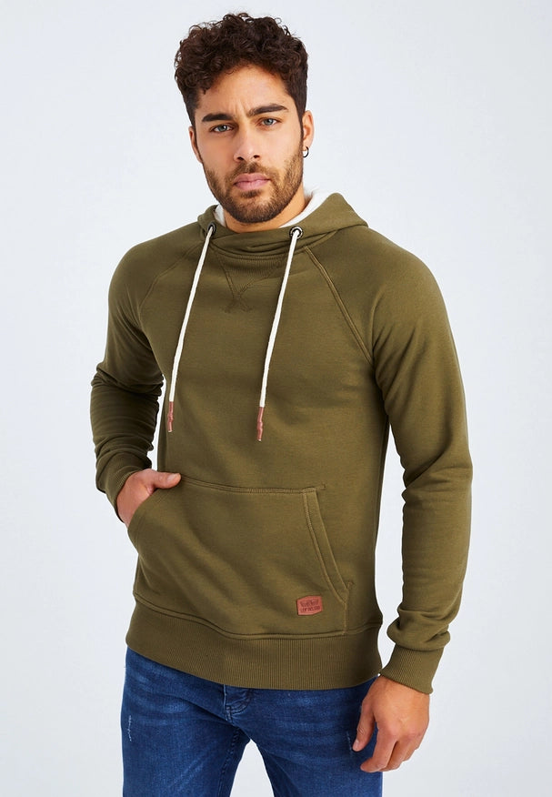 Men'S Hoodie Hood Khaki-Hoodie-Leif Nelson GmbH-S-Urbanheer