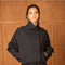 Urban Short Oversized Trench-Style Jacket with A Wrap Collar