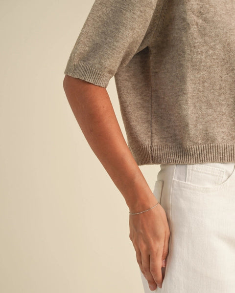 Short Sleeve Sweater Top