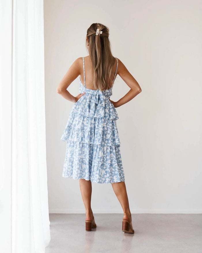 Martha Dress-Blue Floral-Dress-Twosisters The Label-S-Urbanheer