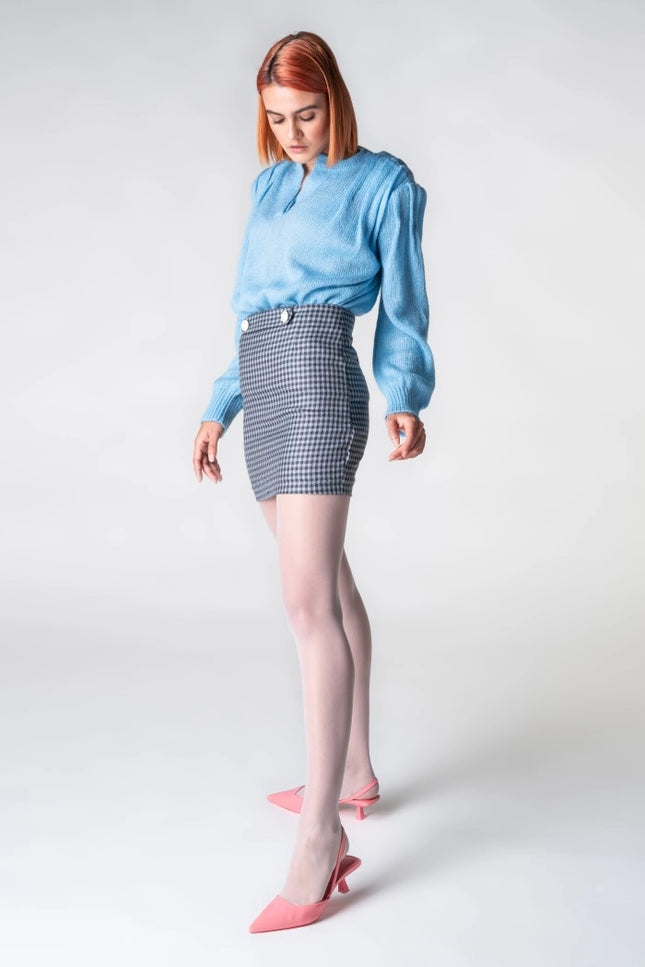 Light Blue Alice Shoulder Jumper-Clothing - Women-Nicole Baratta-One Size-Urbanheer