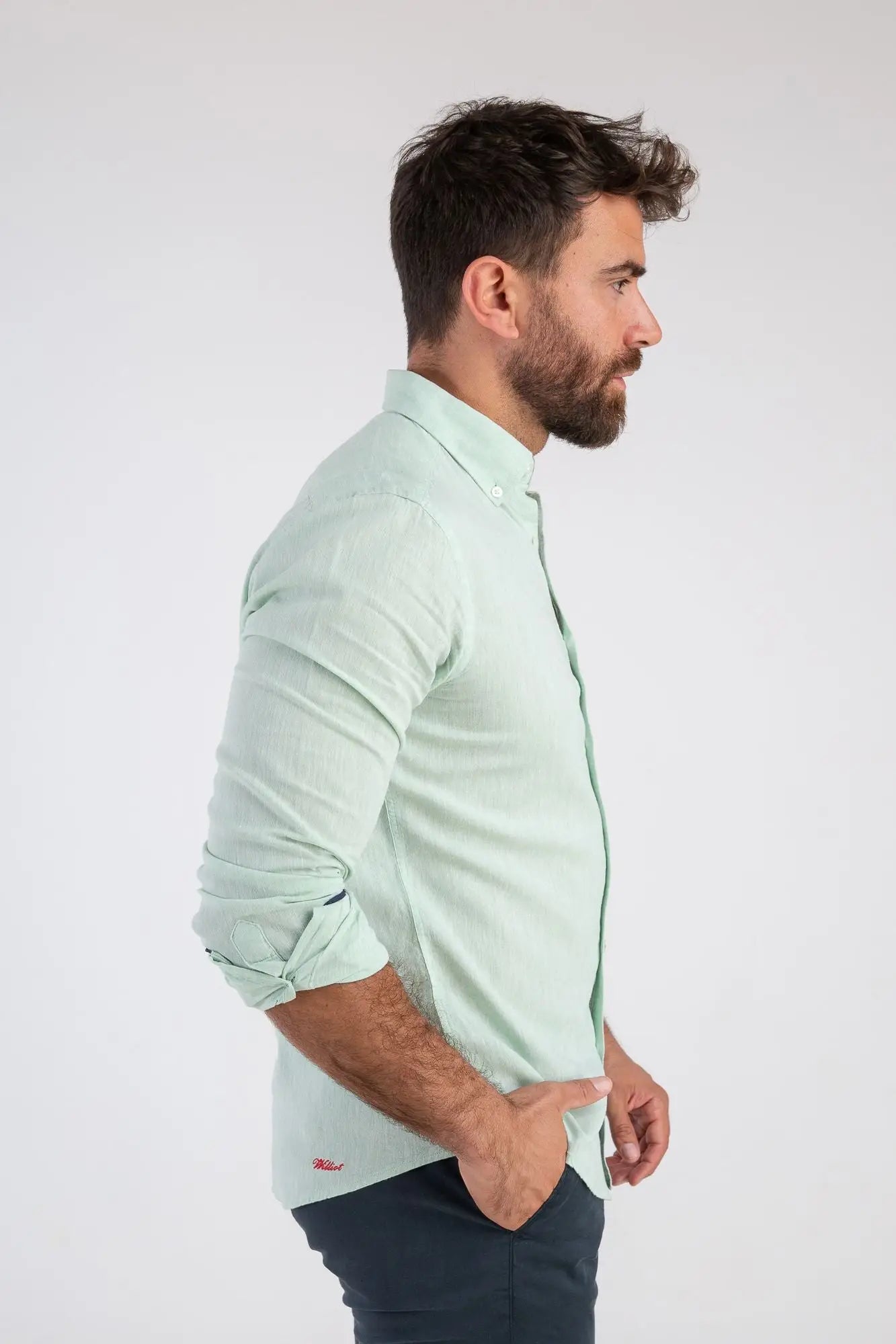 Water Green Linen Shirt-Clothing - Men-Williot-S-Urbanheer