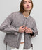 The Rochelle Jacket Quilted Gingham Jacket - Brown