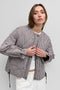 The Rochelle Jacket Quilted Gingham Jacket - Brown