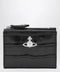 Vivienne Westwood Slim Flap crocodile-embossed leather card holder, black