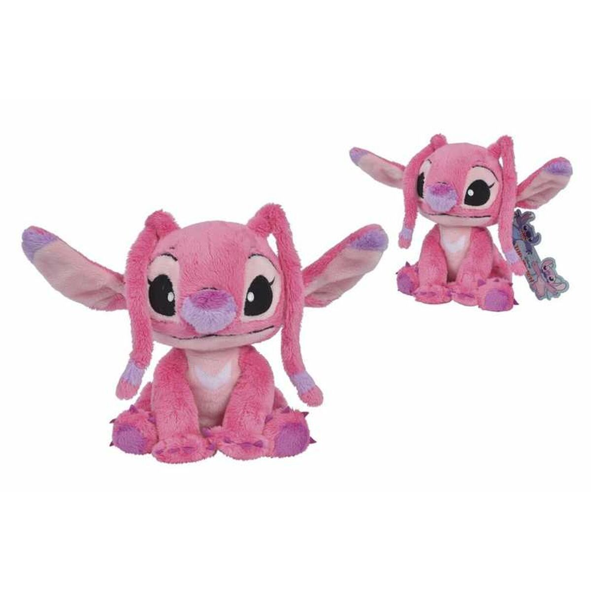 Fluffy toy Stitch 25 cm Pink-Toys and games, Soft Toys-Stitch-Urbanheer