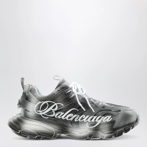 Balenciaga Track Stencil Logo sneakers in black/white
