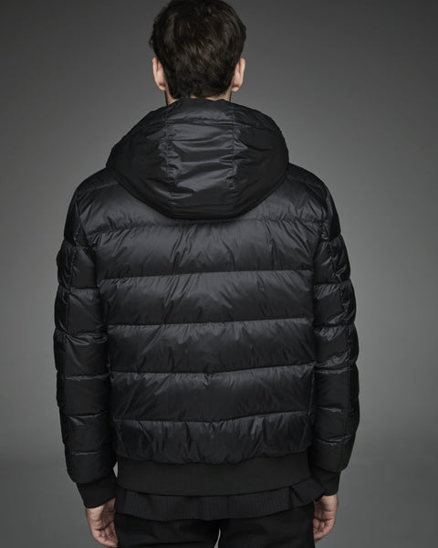 DWAYNE Short down jacket with a funnel neck