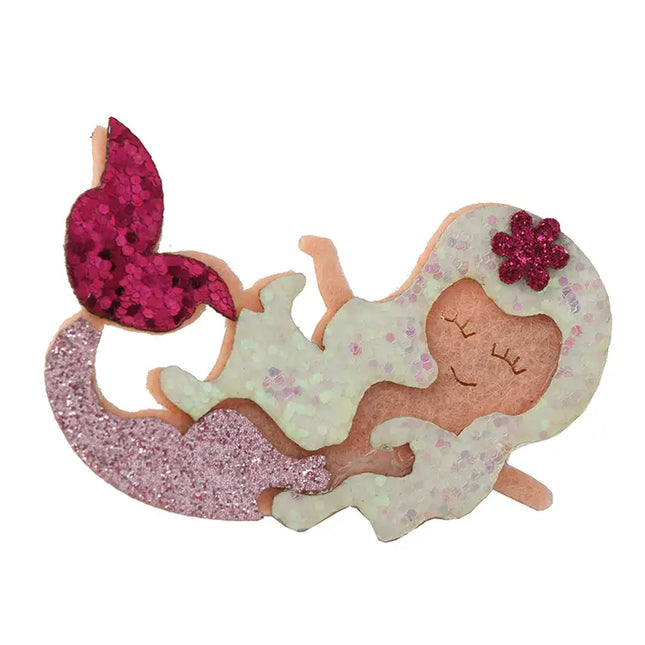 Pretty Mermaids Hair Clips.-Sparkle Sisters By Couture Clips-White-Urbanheer