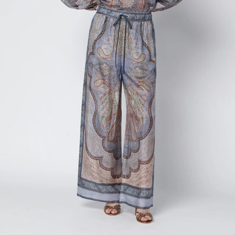 ZIMMERMANN Wanderlust trousers with tapestry print