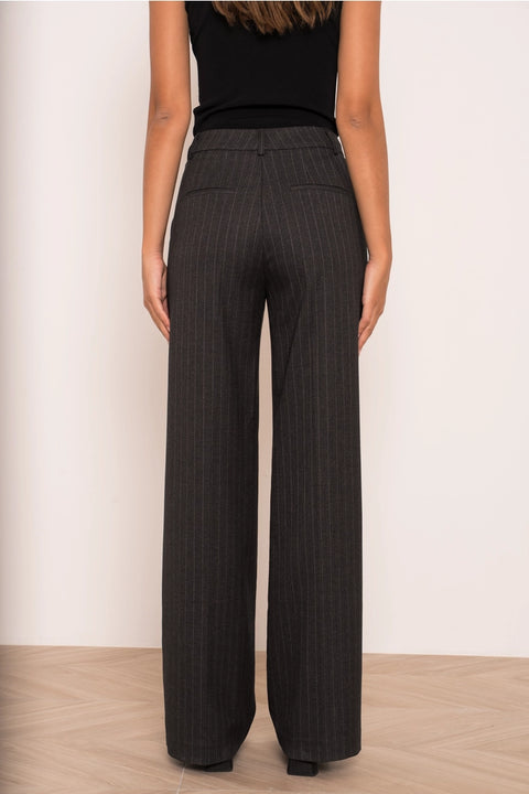 Billie Striped Straight-Leg Trousers