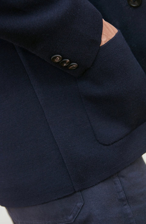 Lightweight Extra Fine Merino Wool Knitted Blazer