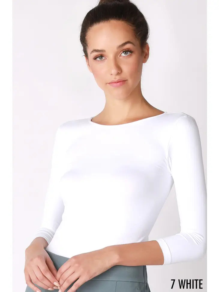 Active Crew Neck Top-Clothing - Women-NIKIBIKI-White-XS-Urbanheer