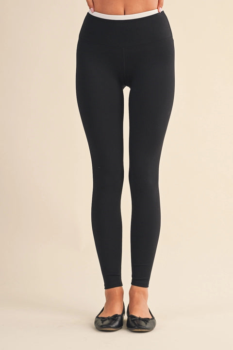 Contrast Binding Legging