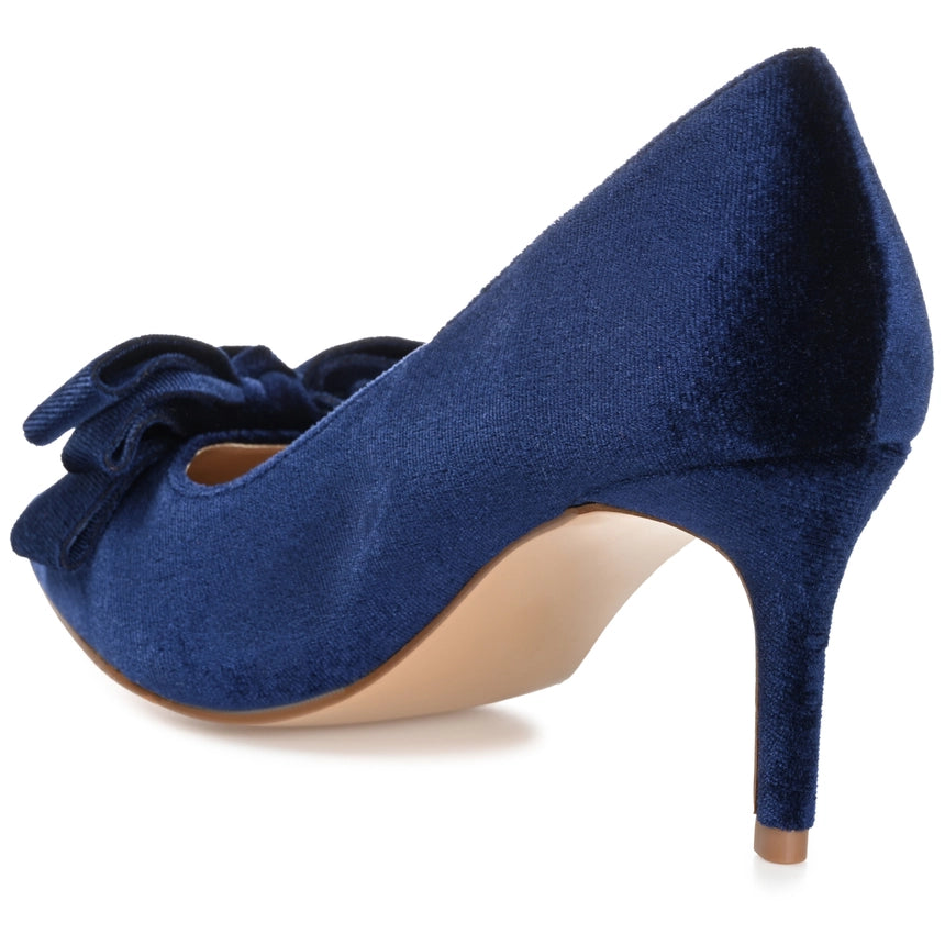 Journee Collection Women's Crystol Pump Navy-Shoes Pumps-Journee Collection-5.5-Urbanheer