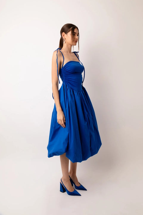 Alexa Stretch Strapless Puffball Midi Dress-Dress-Amy Lynn-S-Urbanheer