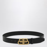 Balenciaga Black leather BB belt-Belts-Balenciaga-105-Urbanheer