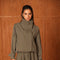 Urban Short Oversized Trench-Style Jacket with A Wrap Collar