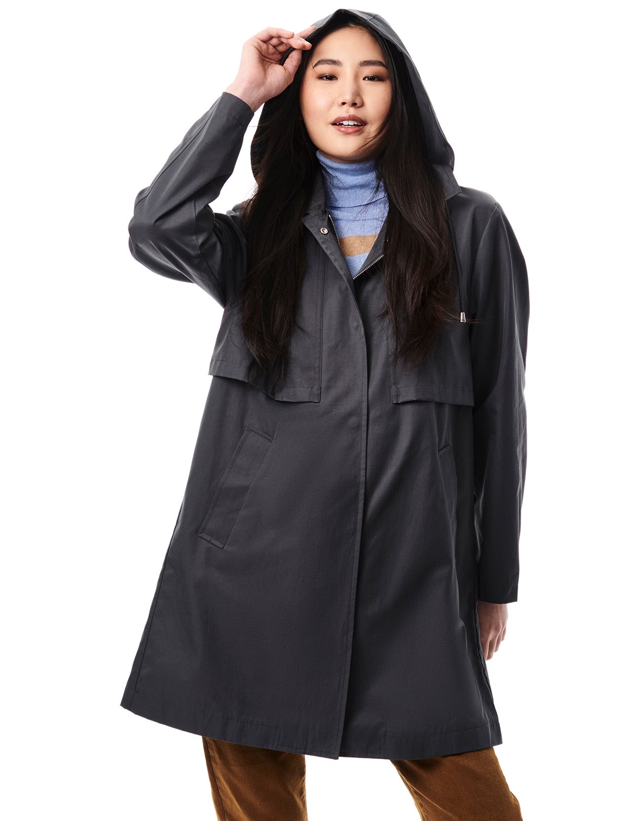 Technical Hooded Women Raincoat - Black-Clothing - Women-Bernardo-Black-M-Urbanheer