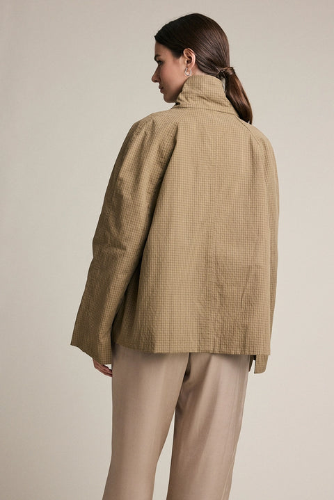 Reversible Plaid Button Jacket