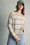 Striped Pattern Sweater Top