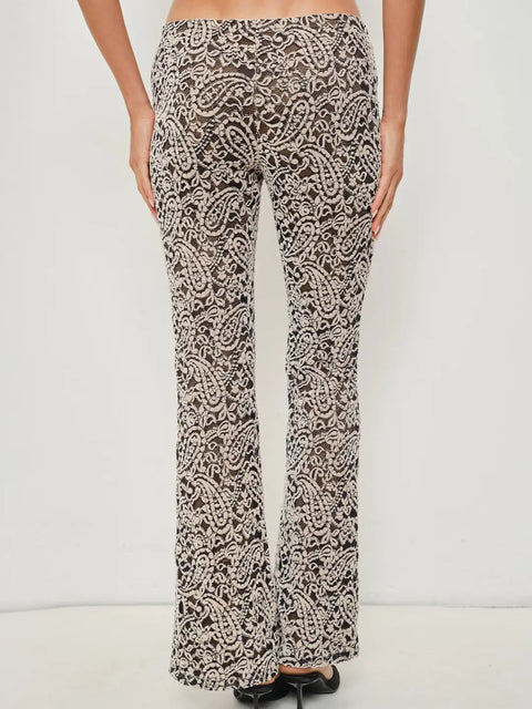 Kai Paisley Flocked Pants