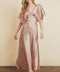 Satin Blouson Maxi Dress Mauve-Maxi Dress-Dress Forum-S-Urbanheer