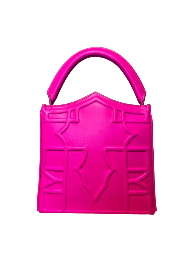 Hot Pink Gem-Bag-DELLALUNA-18.5x17x6 cm-Urbanheer