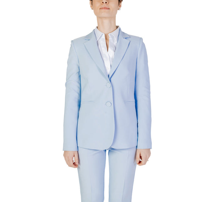 Sandro Ferrone Women Blazer-Clothing Blazer-Sandro Ferrone-light blue-3-38-Urbanheer