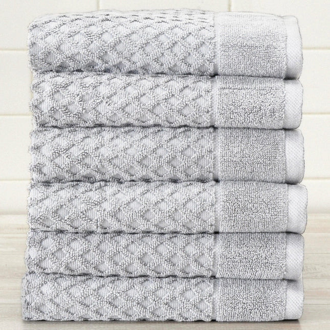6 Pack Cotton Hand Towels - Grayson Collection