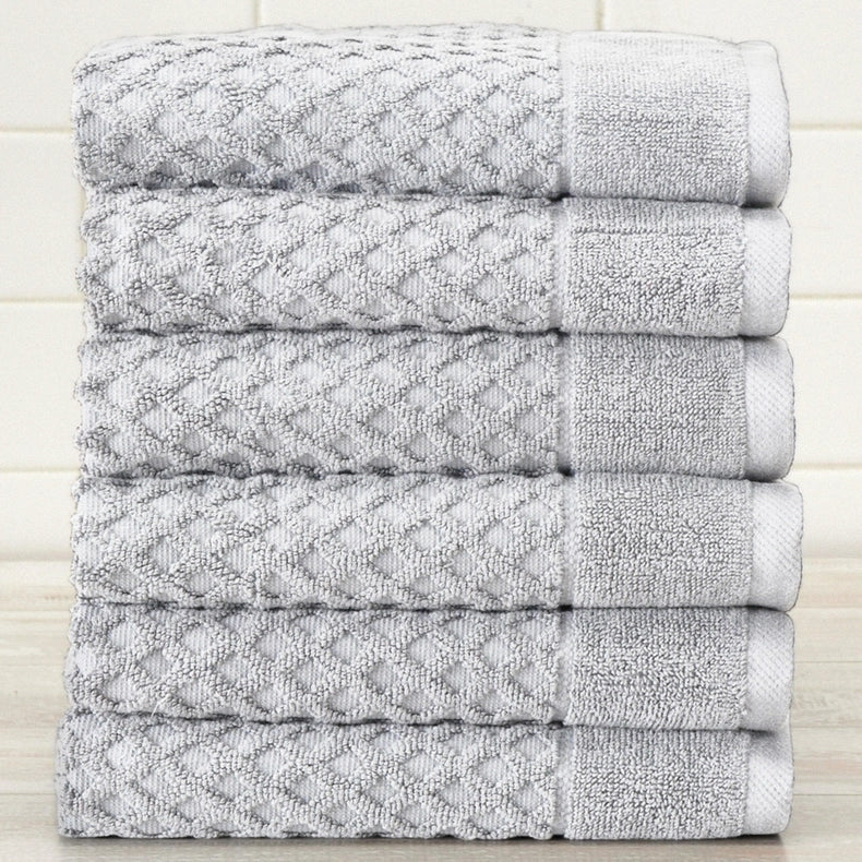 6 Pack Cotton Hand Towels - Grayson Collection-Towel-BH Collective-Pink-Urbanheer