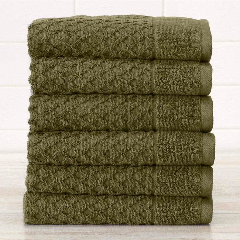 6 Pack Cotton Hand Towels - Grayson Collection-Towel-BH Collective-Pink-Urbanheer