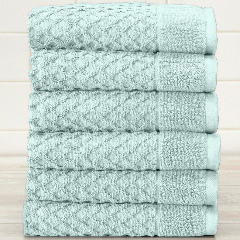 6 Pack Cotton Hand Towels - Grayson Collection-Towel-BH Collective-Pink-Urbanheer