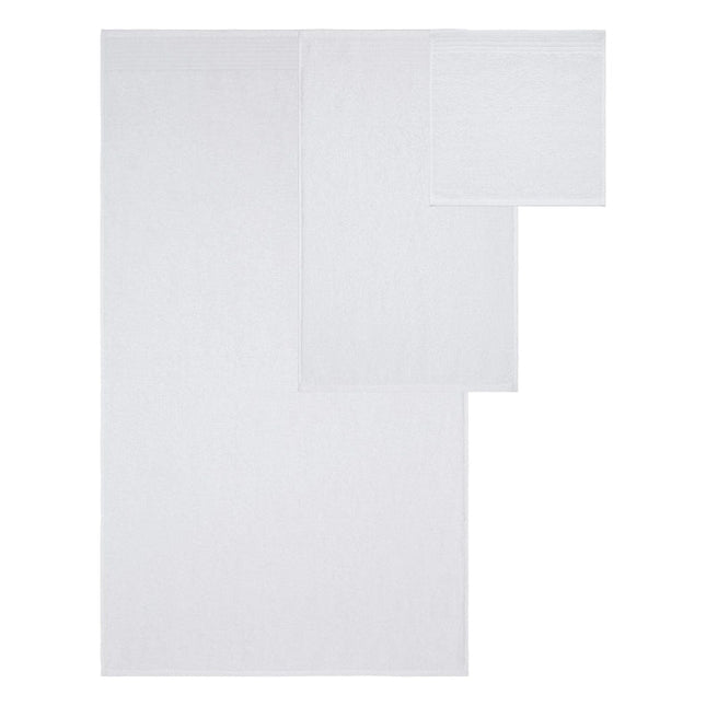 6 Piece Set Cotton Bath Towels - Kasper Collection White