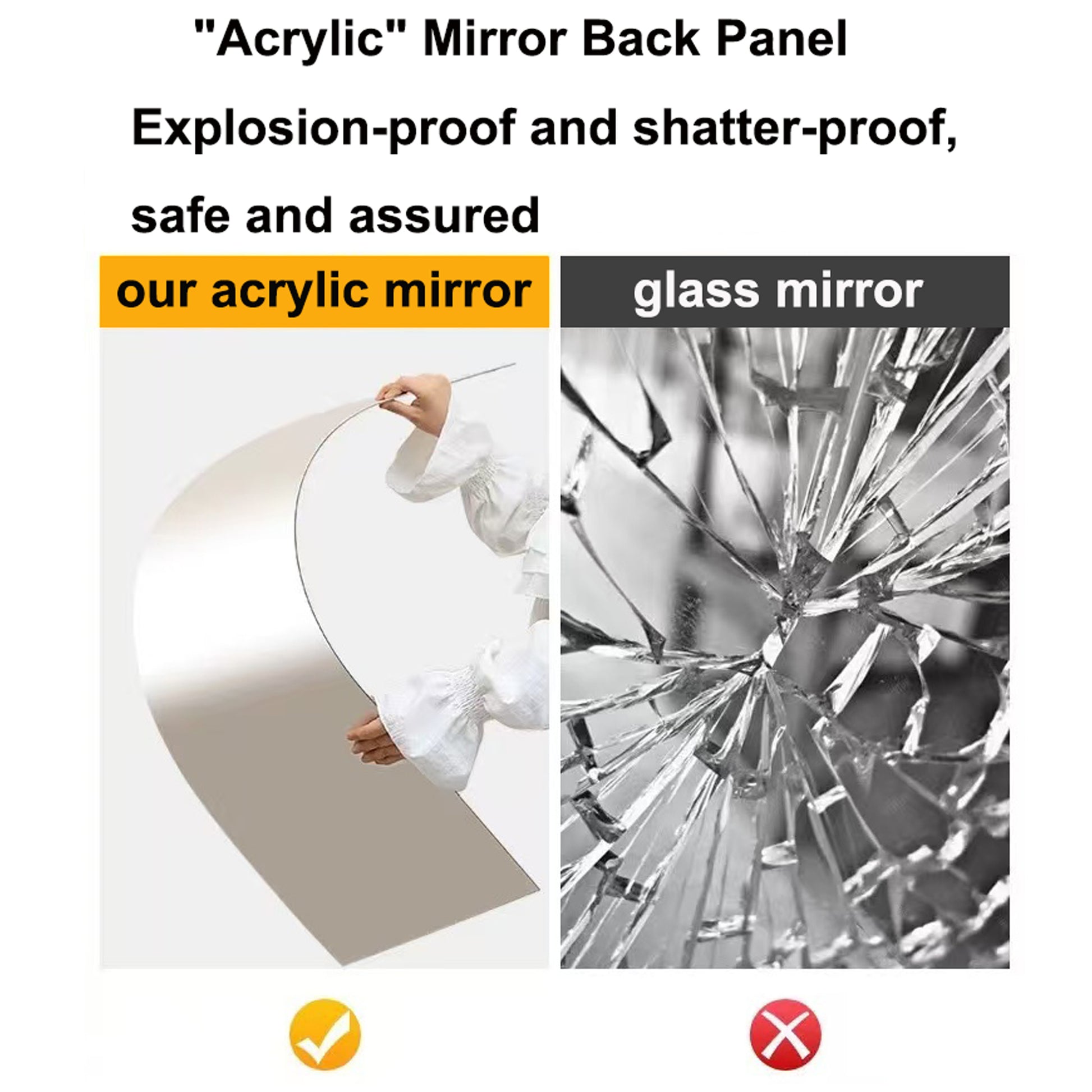 6 Shelf Corner Curio Display Cabinet with Lights, Mirrors and Adjustable Shelves, Oak(E26 light bulb-UH Decor-Default-Urbanheer