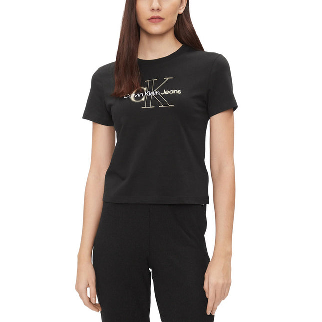 Calvin Klein Jeans Women T-Shirt-Clothing T-shirts-Calvin Klein Jeans-black-XS-Urbanheer