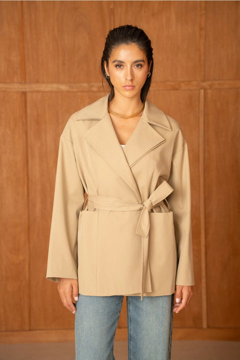 Urban Belted Wrap Jacket