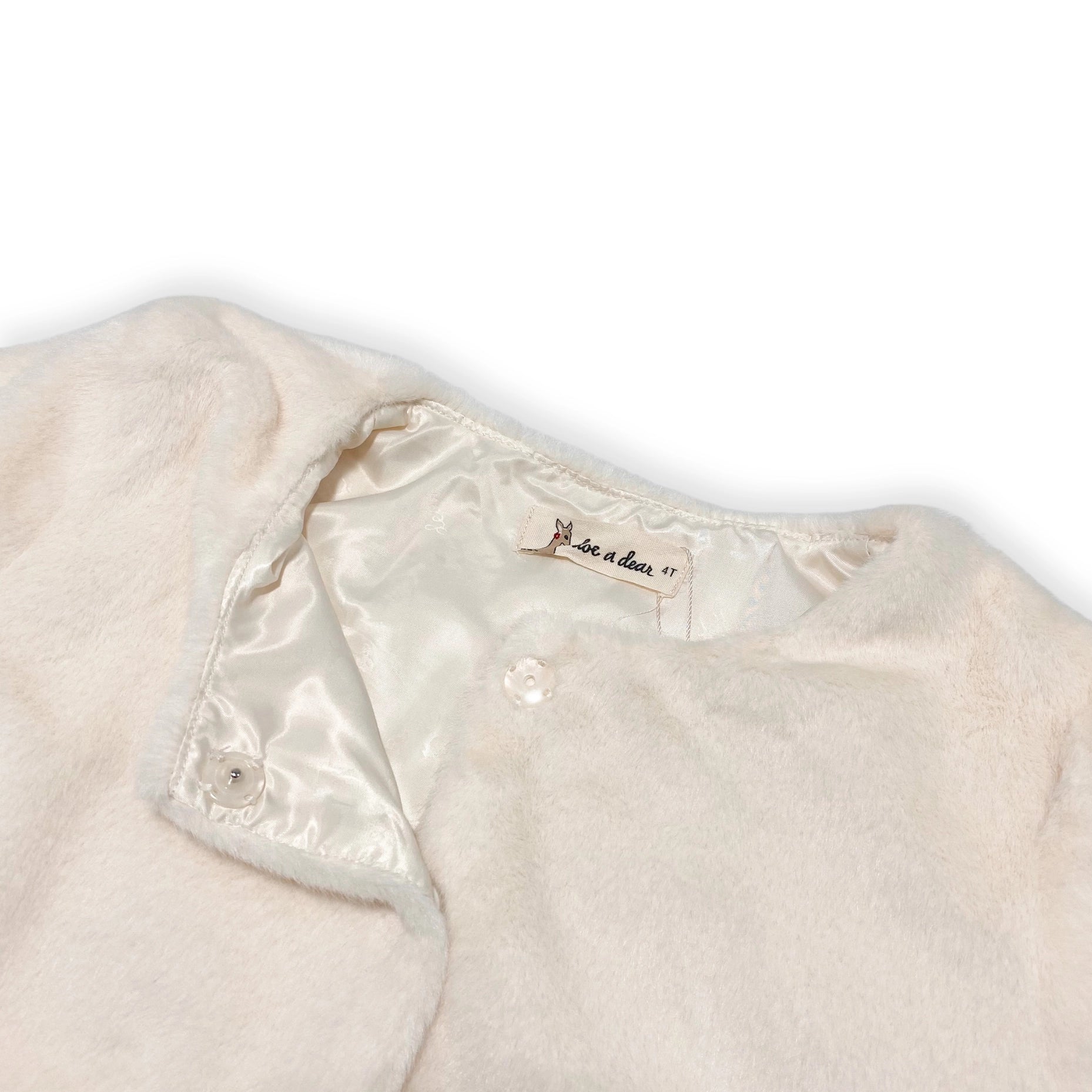 Embellished Trim Furry Jacket-doe a dear-2T-Urbanheer