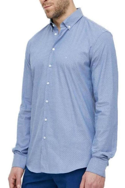 Calvin Klein Men Shirt-Clothing Shirts-Calvin Klein-blue-39-Urbanheer