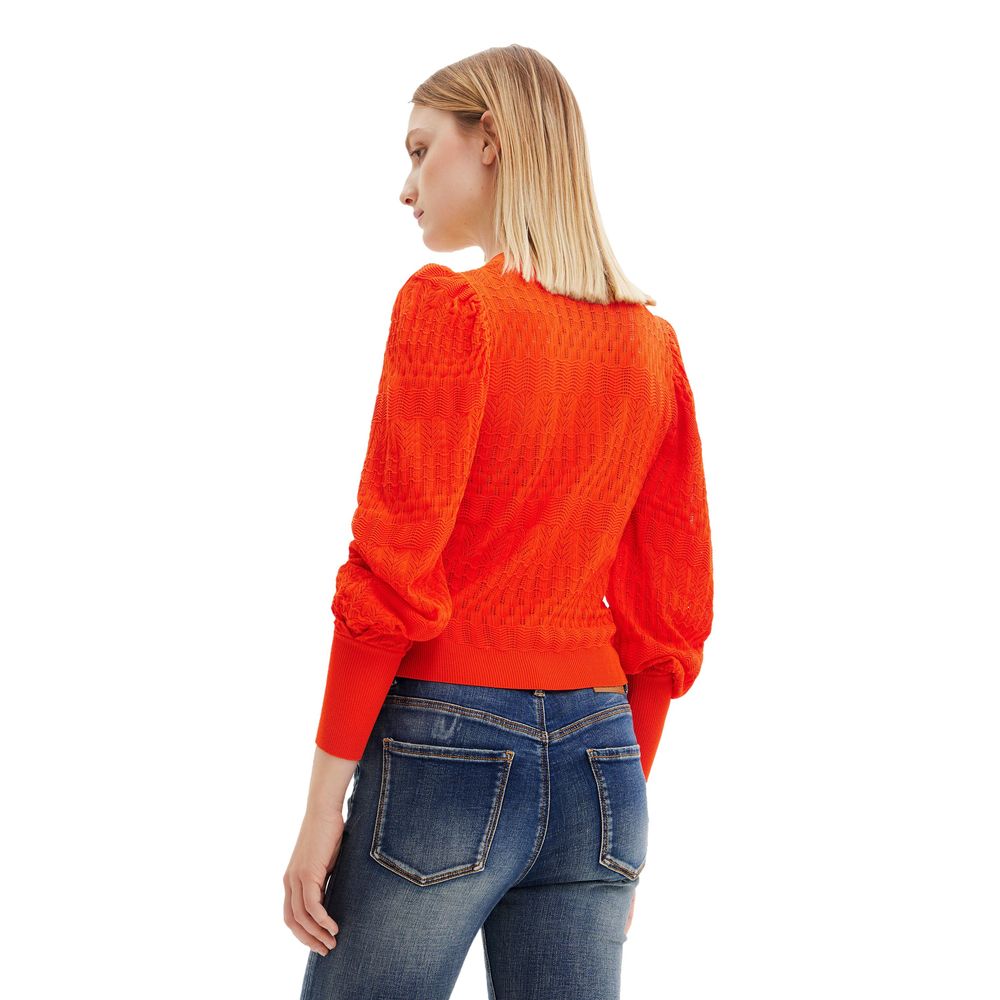 Desigual Orange Viscose Tops & T-Shirt-Desigual-IT40|S-Urbanheer