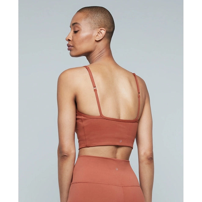 Lunar Luxe Bra Top - Burnt Sienna-Top-Moonchild Yoga Wear-XS-Urbanheer