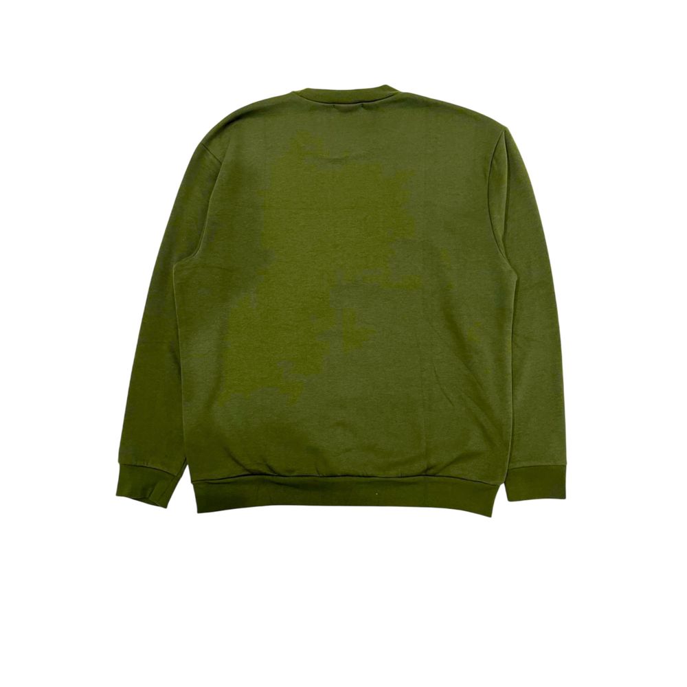 Cavalli Class Green Polyester Men Sweater-Cavalli Class-M-Urbanheer