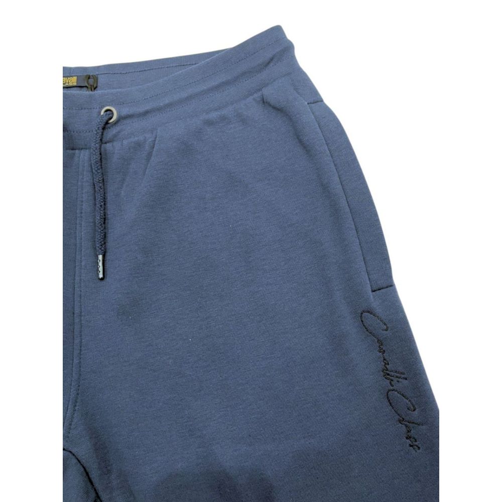 Cavalli Class Blue Polyester Women Sport Pant-Cavalli Class-M-Urbanheer