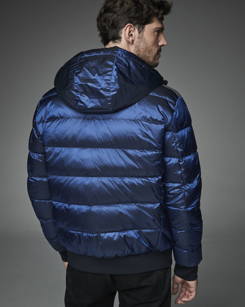 DWAYNE Short down jacket with a funnel neck