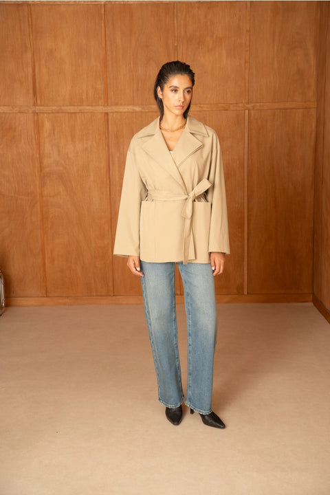 Urban Belted Wrap Jacket