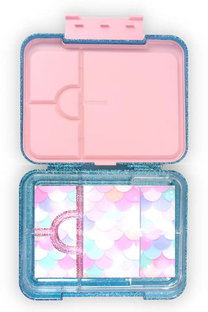 Bento Lunchbox (Large) - Sparkle Blue & Pink Mermaid-Mum Made Yum-Urbanheer