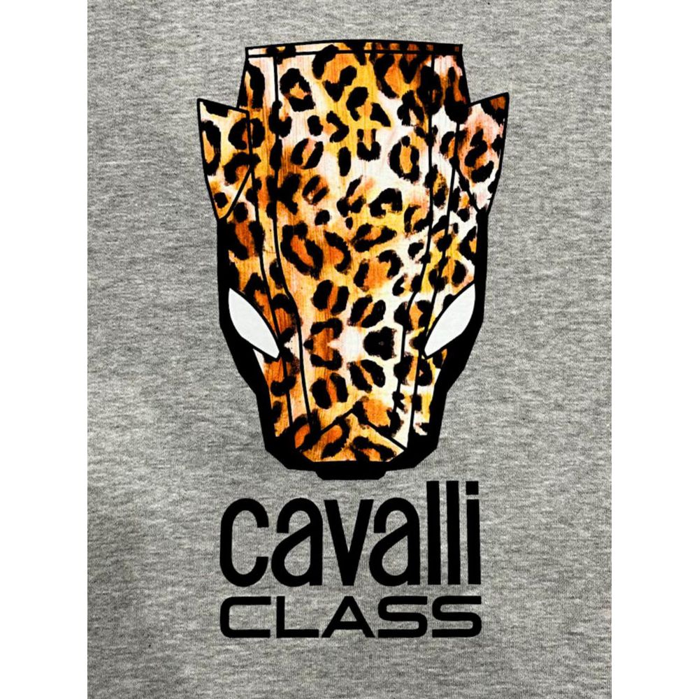 Cavalli Class Gray Polyester Women's Hoodie-Cavalli Class-XS-Urbanheer